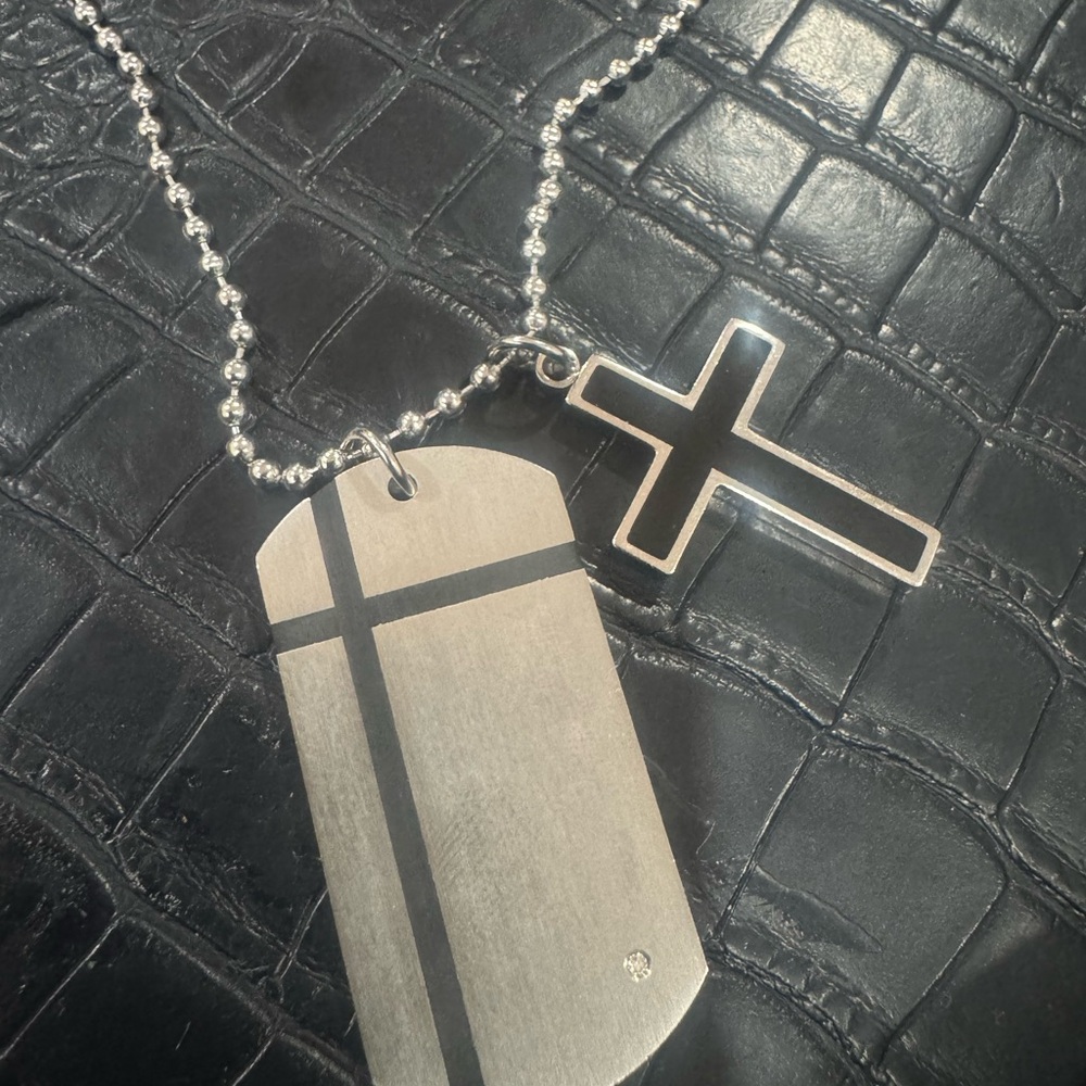💥OPEN 2 OFFERS💥 Silver Cross Pendant Necklace